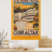 Vintag British The Rock Hotel Travel Poster (Küche)