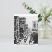 Vintag Broadway, New York City 1904, Postkarte (Stehend Vorderseite)