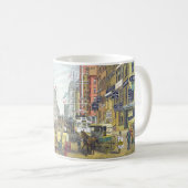 Vintag Broadway, NYC (1880er) Kaffeetasse (VorderseiteRechts)