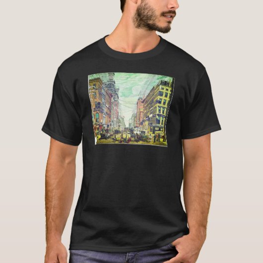 Vintag Broadway, NYC (1880er) T - Shirt (Vorderseite)