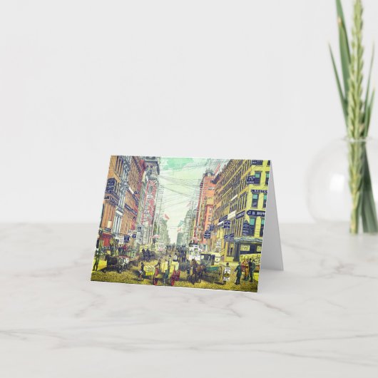 Vintag Broadway, NYC-Karte (1880er Jahre) Karte (Vorderseite)