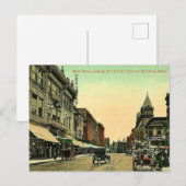 Vintag Brockton, Massachusetts Postkarte (Vorne/Hinten)