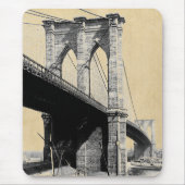 Vintag Brooklyn Bridge NYC Mousepad (Vorne)