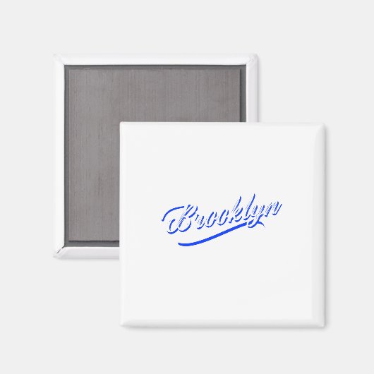 Vintag Brooklyn Magnet (Vorderseite/Rückseite)