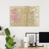 Vintag Brooklyn Map | George Washington Bromley Poster (Heimbüro)