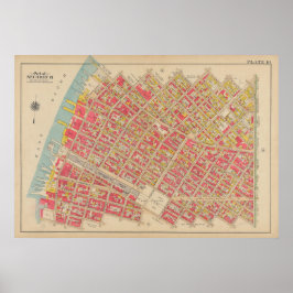 Vintag Brooklyn Map | George Washington Bromley Poster