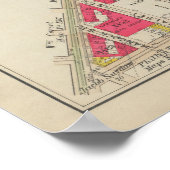 Vintag Brooklyn Map | George Washington Bromley Poster (Ecke)