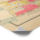 Vintag Brooklyn Map | George Washington Bromley Poster (Ecke)