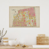 Vintag Brooklyn Map | George Washington Bromley Poster (Küche)