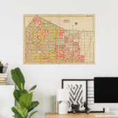 Vintag Brooklyn Map | George Washington Bromley Poster (Heimbüro)
