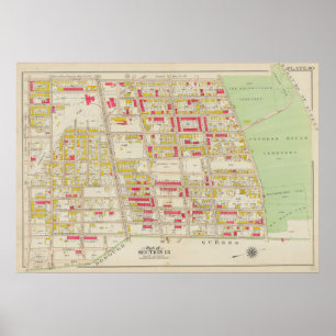 Vintag Brooklyn Map   George Washington Bromley Poster