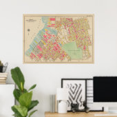 Vintag Brooklyn Map | George Washington Bromley Poster (Heimbüro)