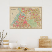 Vintag Brooklyn Map | George Washington Bromley Poster (Küche)