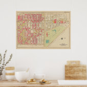 Vintag Brooklyn Map | George Washington Bromley Poster (Küche)