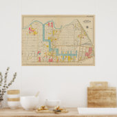 Vintag Brooklyn Map | George Washington Bromley Poster (Küche)