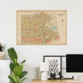 Vintag Brooklyn Map | George Washington Bromley Poster (Heimbüro)