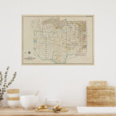 Vintag Brooklyn Map | George Washington Bromley Poster (Küche)