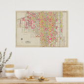 Vintag Brooklyn Map | George Washington Bromley Poster (Küche)