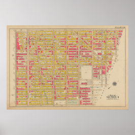 Vintag Brooklyn Map | George Washington Bromley Poster
