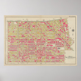 Vintag Brooklyn Map | George Washington Bromley Poster