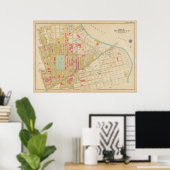 Vintag Brooklyn Map | George Washington Bromley Poster (Heimbüro)