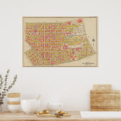 Vintag Brooklyn Map | George Washington Bromley Poster (Küche)