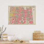 Vintag Brooklyn Map | George Washington Bromley Poster (Küche)