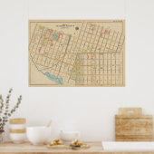 Vintag Brooklyn Map | George Washington Bromley Poster (Küche)
