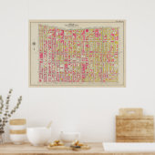 Vintag Brooklyn Map | George Washington Bromley Poster (Küche)