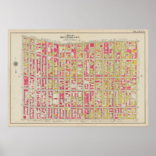 Vintag Brooklyn Map | George Washington Bromley Poster (Vorne)
