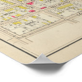 Vintag Brooklyn Map | George Washington Bromley Poster (Ecke)
