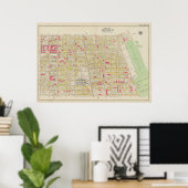Vintag Brooklyn Map | George Washington Bromley Poster (Heimbüro)