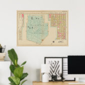 Vintag Brooklyn Map | George Washington Bromley Poster (Heimbüro)
