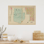 Vintag Brooklyn Map | George Washington Bromley Poster (Küche)