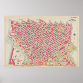 Vintag Brooklyn Map | George Washington Bromley Poster