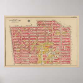 Vintag Brooklyn Map | George Washington Bromley Poster