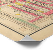 Vintag Brooklyn Map | George Washington Bromley Poster (Ecke)