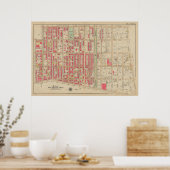 Vintag Brooklyn Map | George Washington Bromley Poster (Küche)