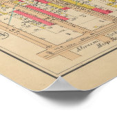 Vintag Brooklyn Map | George Washington Bromley Poster (Ecke)