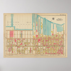 Vintag Brooklyn Map   George Washington Bromley Poster