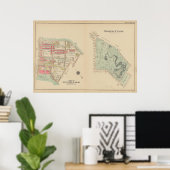 Vintag Brooklyn Map | George Washington Bromley Poster (Heimbüro)