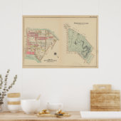 Vintag Brooklyn Map | George Washington Bromley Poster (Küche)