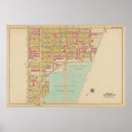 Vintag Brooklyn Map | George Washington Bromley Poster