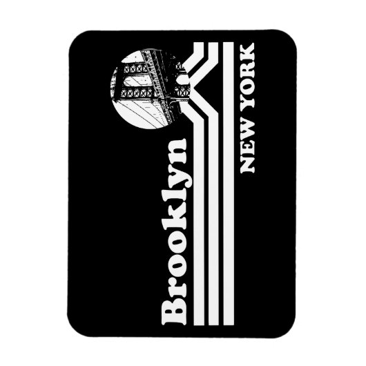 Vintag Brooklyn New York Magnet (Vertikal)