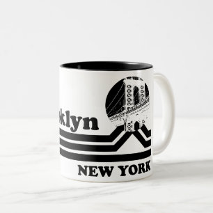 Vintag Brooklyn New York Zweifarbige Tasse