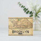 Vintag Brooklyn Postcard Postkarte (Stehend Vorderseite)