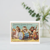 Vintag Brooks Spool Cotton Cat-Werbung Postkarte (Stehend Vorderseite)