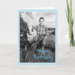 Vintag Brother Birthday Karte<br><div class="desc">Vintager Foto</div>