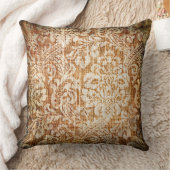 Vintag Brown Arabesques Pillow Kissen (Decke)