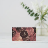 Vintag Brown Balloons Eventplaner Abstrakt Visitenkarte (Stehend Vorderseite)